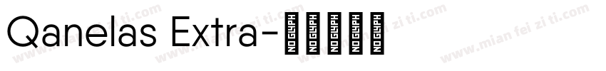 Qanelas Extra字体转换
